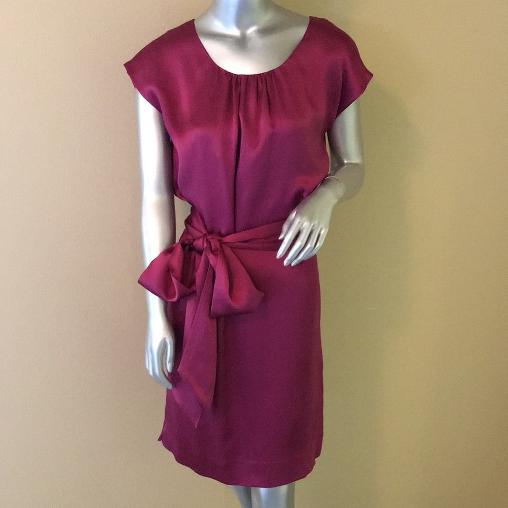 TALBOTS | 100% silk dress tie belt